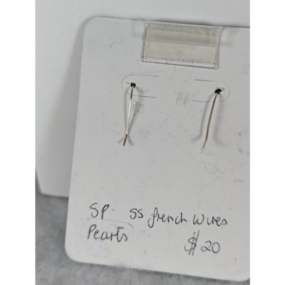 4 prs Earrings lot,fused glass. cutout squares,turquoise/ crystal,red creek NWT - Picture 6 of 11